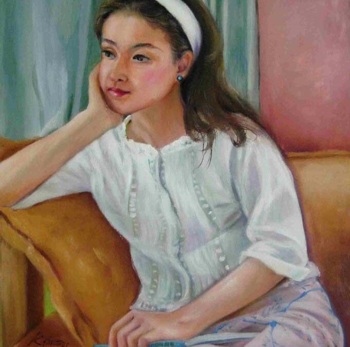 No.5 憩う F10 油彩