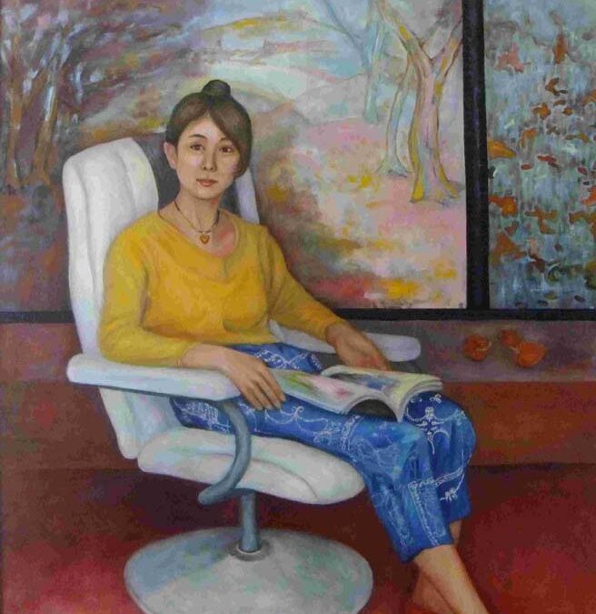 No.15 想う F100 油彩